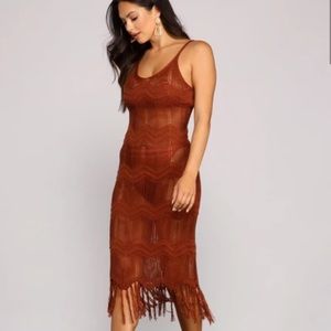BOHO-CHIC CROCHET MIDI DRESS Or cover up